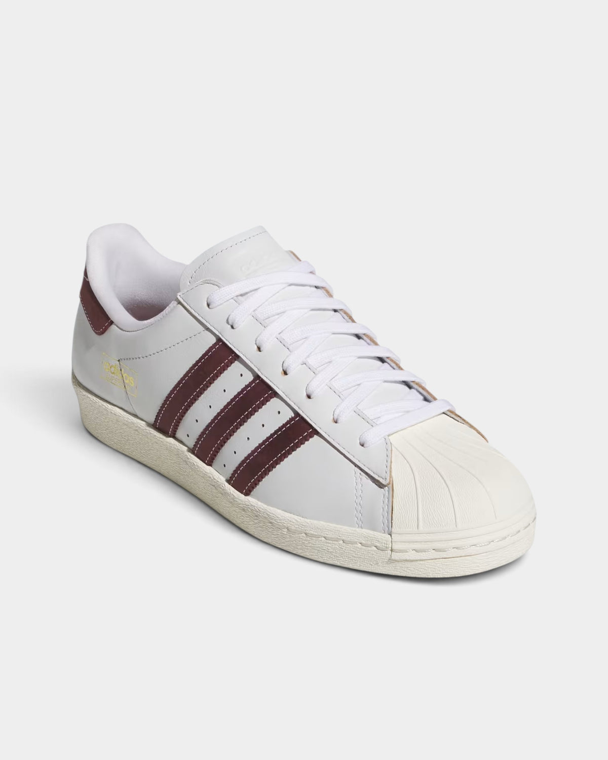 adidas Skateboarding Superstar 80 ADV Shoes - Crystal White / Shadow Red / Off White