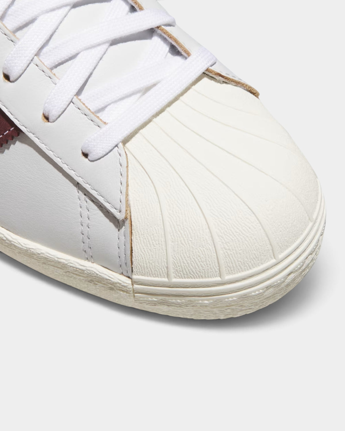 adidas Skateboarding Superstar 80 ADV Shoes - Crystal White / Shadow Red / Off White