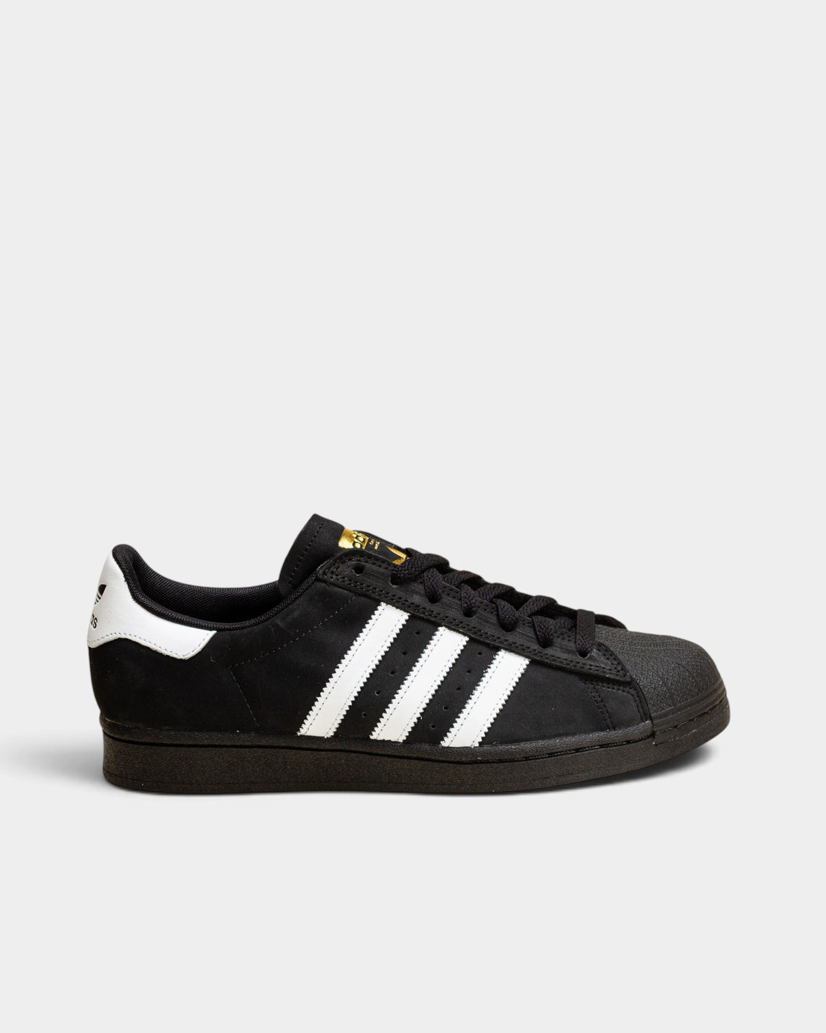 adidas Skateboarding Superstar ADV Shoes - Core Black / Cloud White / Gold Metallic