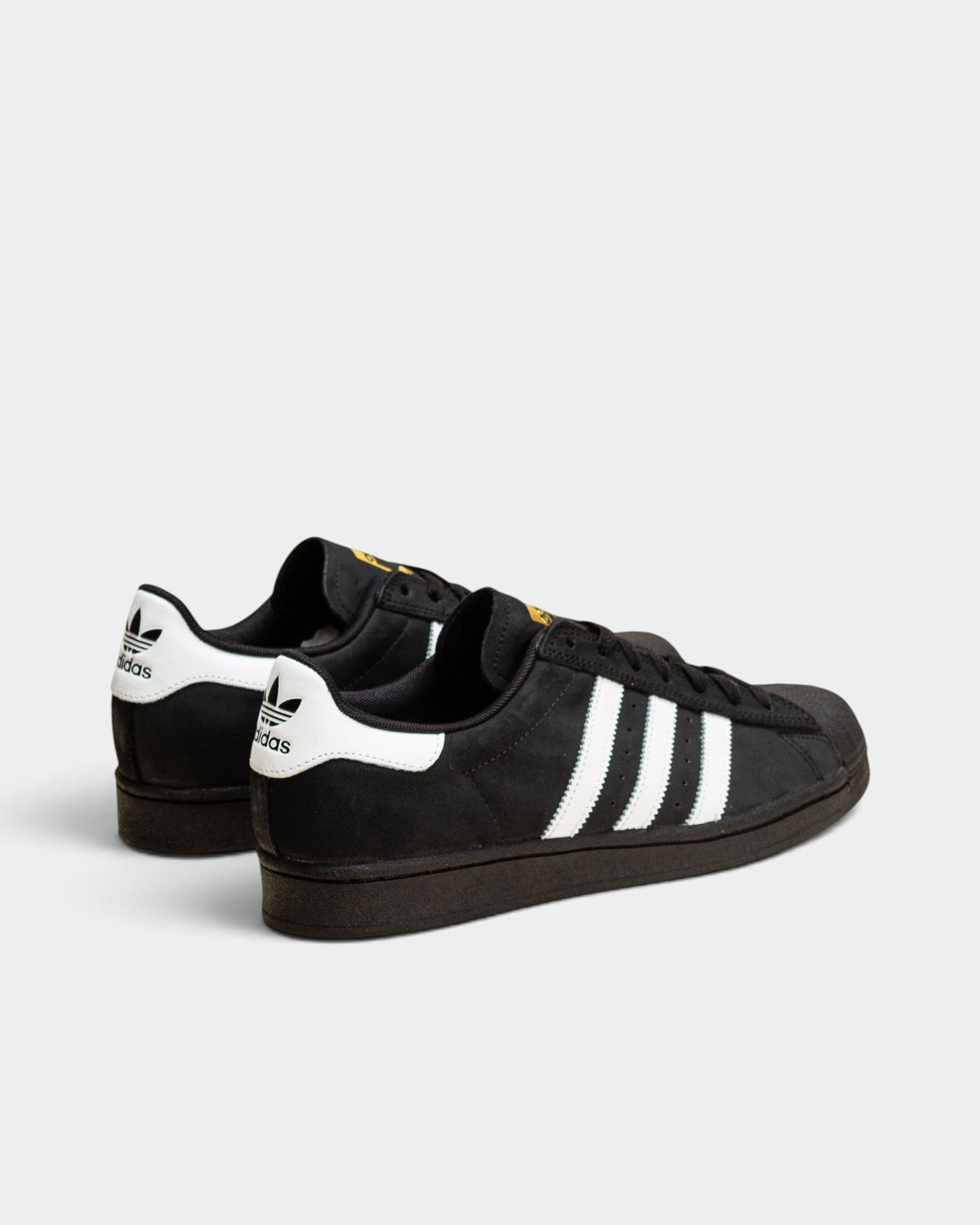 adidas Skateboarding Superstar ADV Shoes - Core Black / Cloud White / Gold Metallic