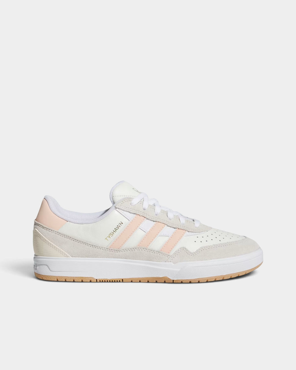 adidas Skateboarding Tyshawn II Shoes - Wonder White / Powder Coral / Off White