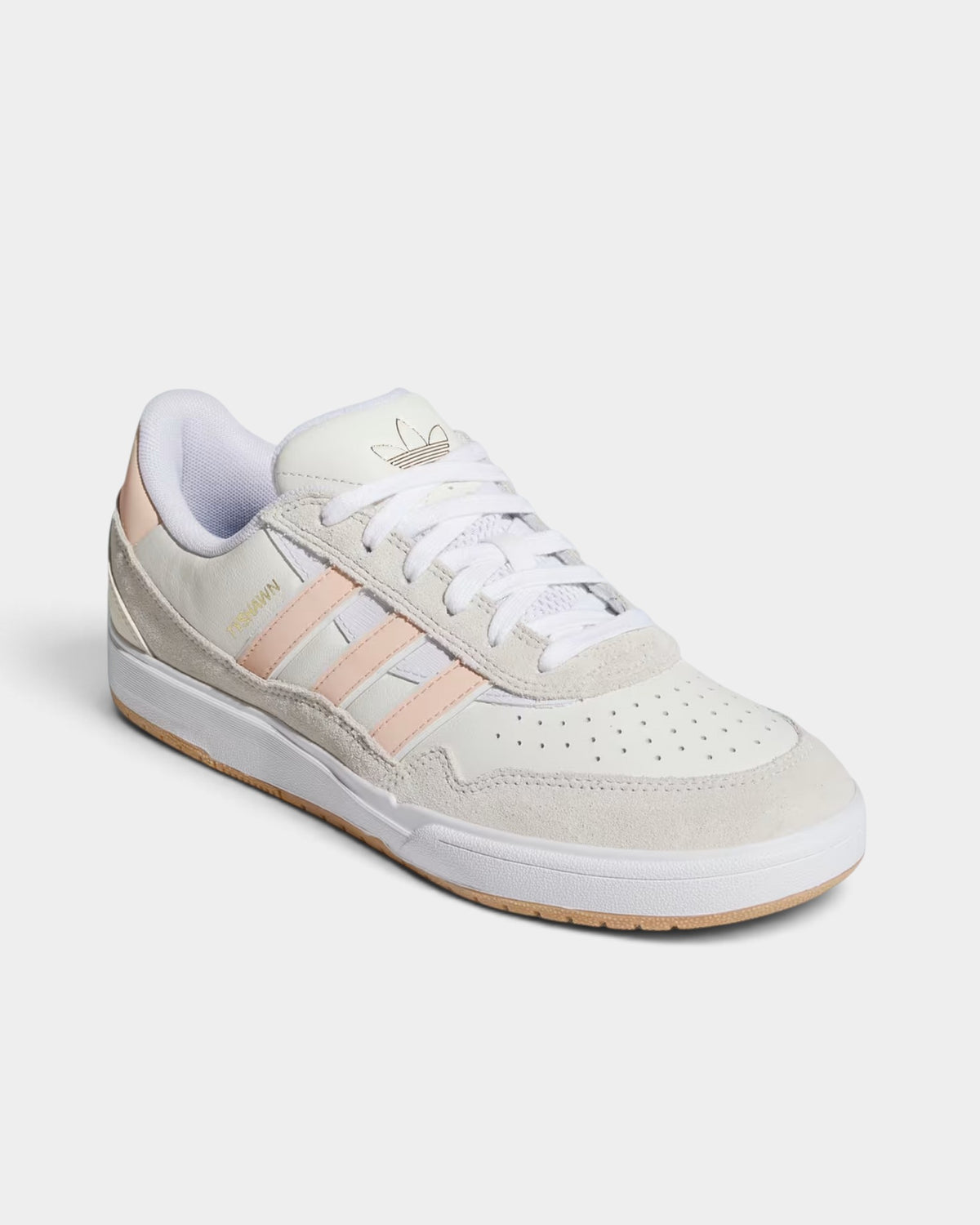 adidas Skateboarding Tyshawn II Shoes - Wonder White / Powder Coral / Off White
