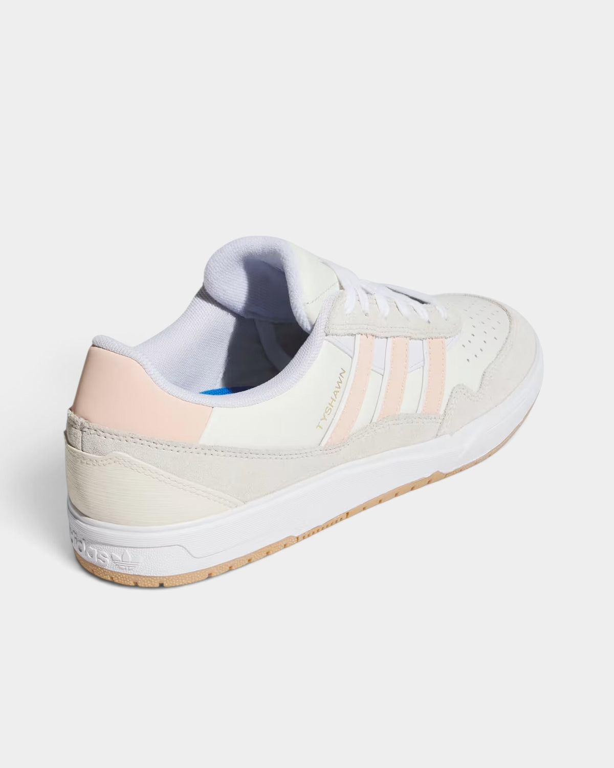 adidas Skateboarding Tyshawn II Shoes - Wonder White / Powder Coral / Off White