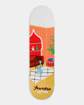 Almost Youness Rooms Super Sap R7 Deck 8.0", an illustrated orange room with a red arched shelf, red sofa, blue hookah on a tiled rug and a palm, yellow stain at the tail