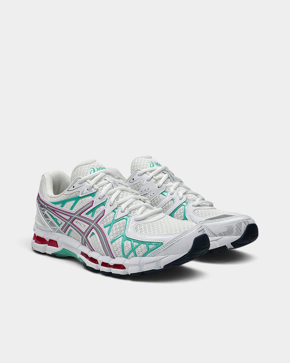 Asics GEL-Kayano 20 Shoes - White / Aurora Green