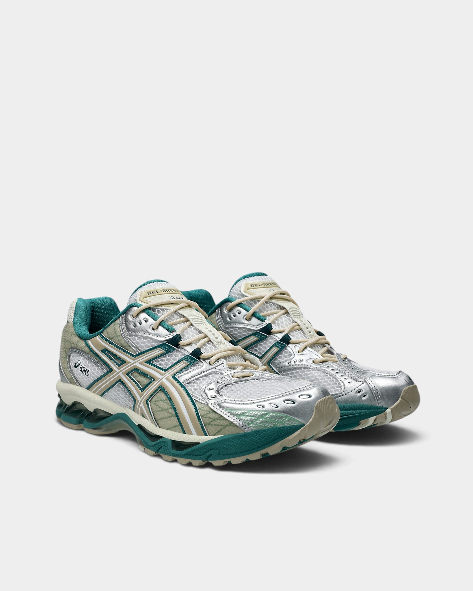 イージーブリーズ Asics GEL-Nimbus 10.1 Shoes - White/Rainy Lake – Lockwood Avenue