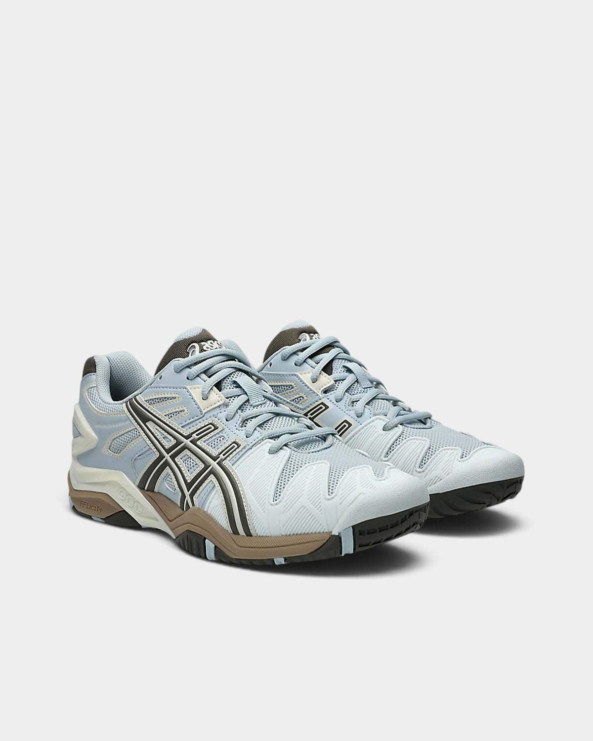 Asics GEL-Resolution 5 Shoes - Storm Cloud / Sepia Brown