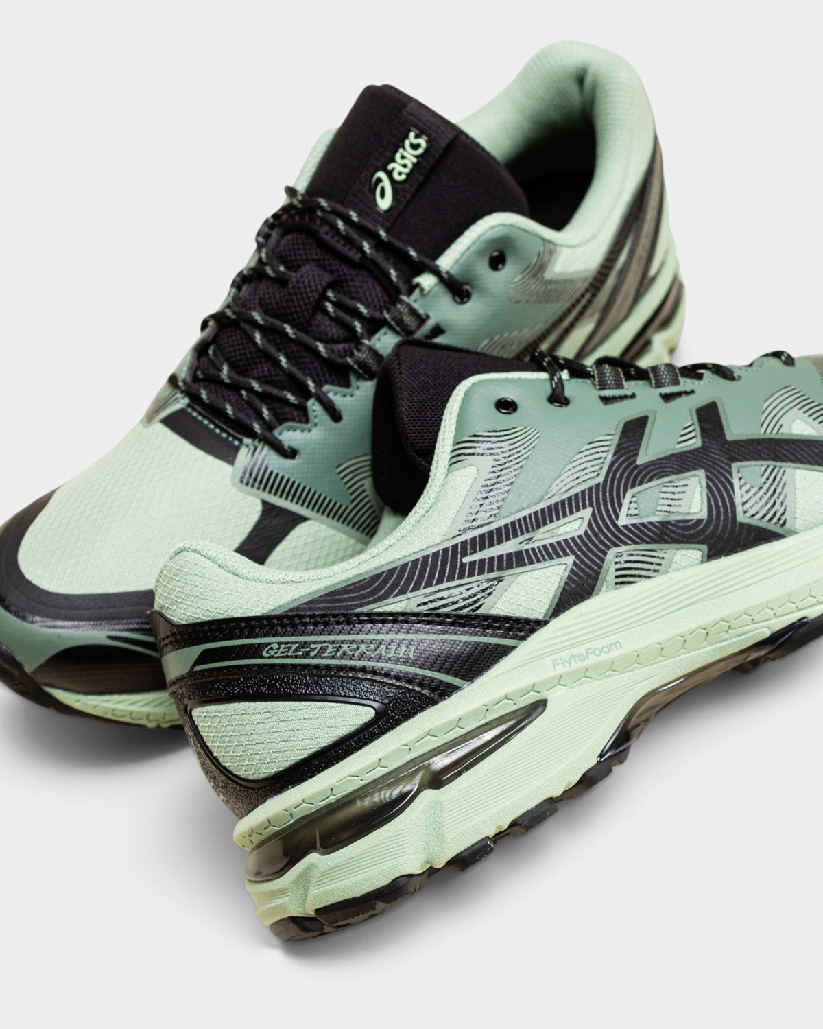 Asics GEL-Terrain Shoes - Dark Jade / Black