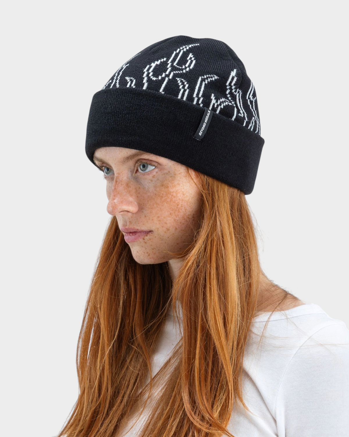Beyond Medals 00s Flame Beanie - Black