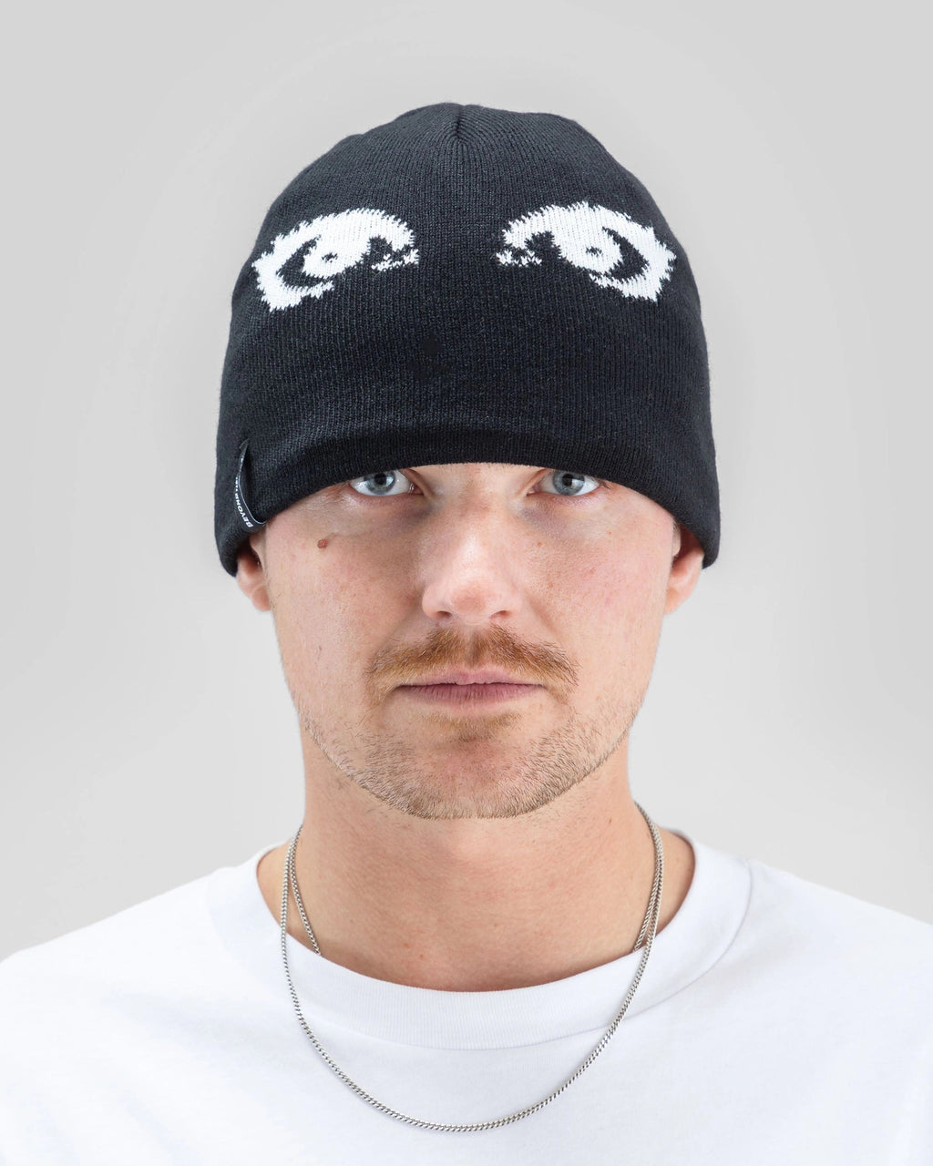 Beyond Medals Jacquard Beanie Eyes - Black