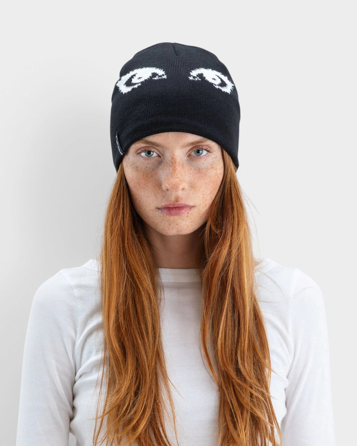Beyond Medals Jacquard Beanie Eyes - Black