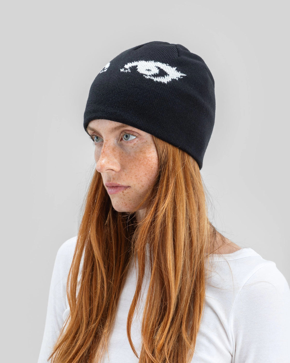 Beyond Medals Jacquard Beanie Eyes - Black