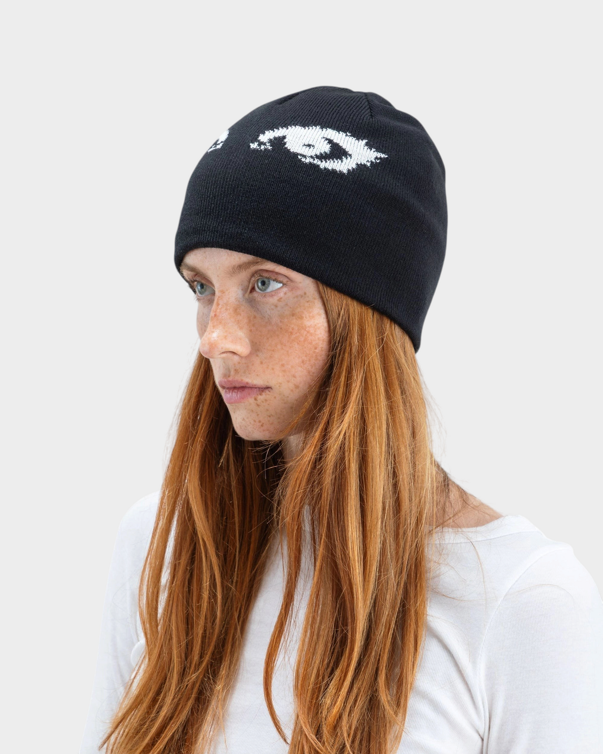 Beyond Medals Jacquard Beanie Eyes - Black