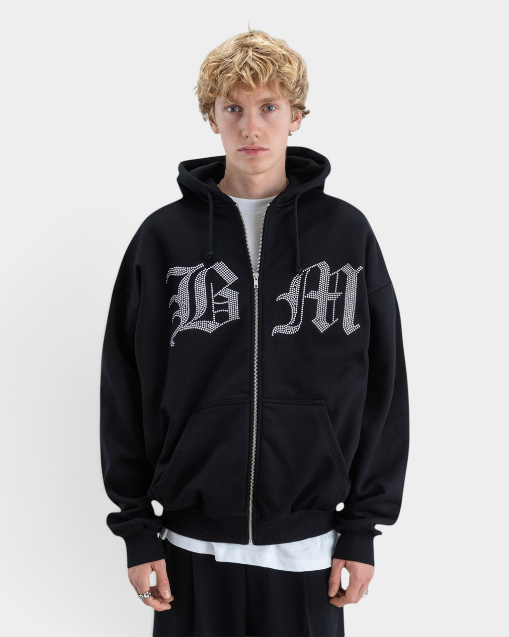 Beyond Medals Stone Zip Hoodie - Black