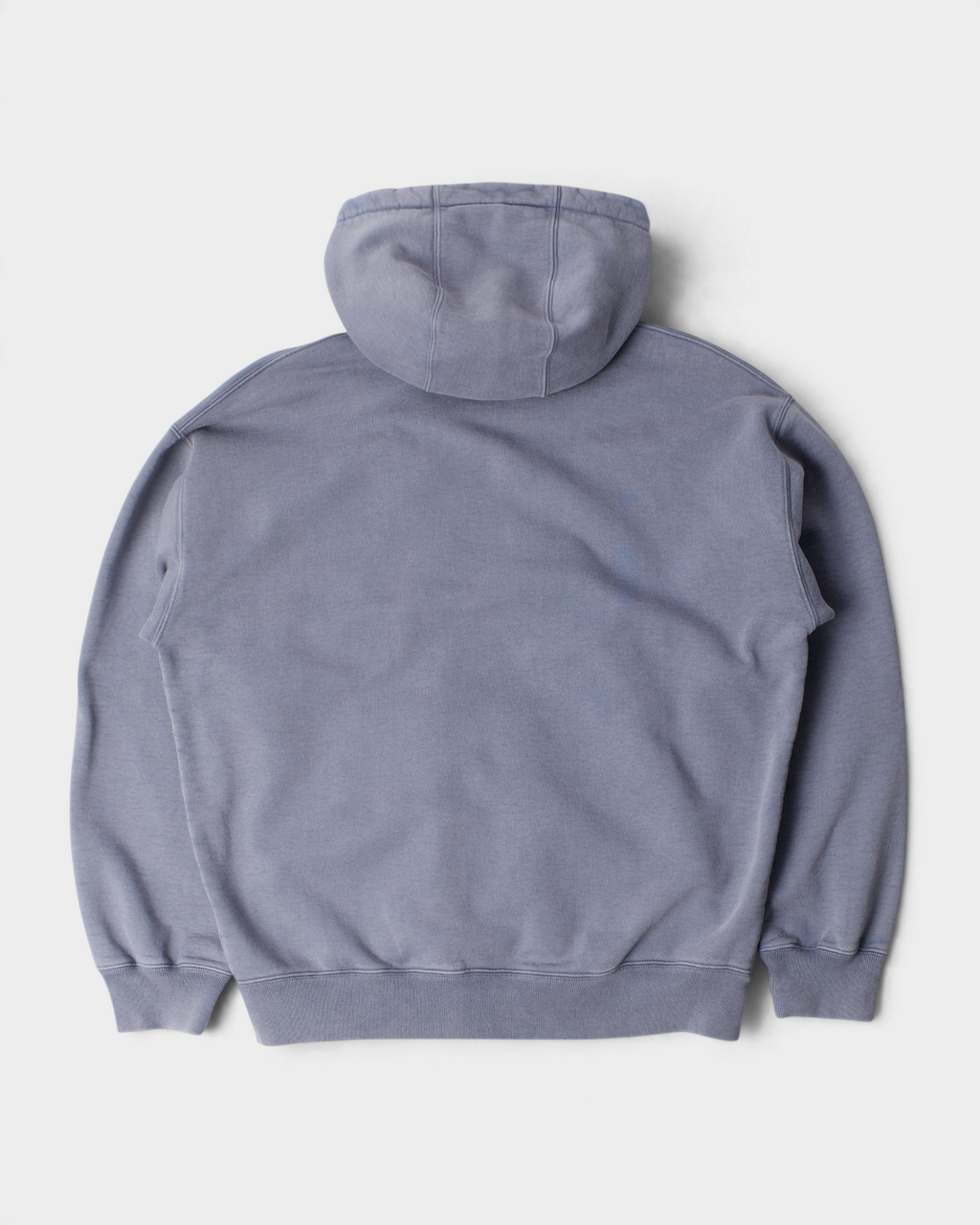 by Parra A Cross to Bear Zip Hooded Sweatshirt - Blue, back flat-lay