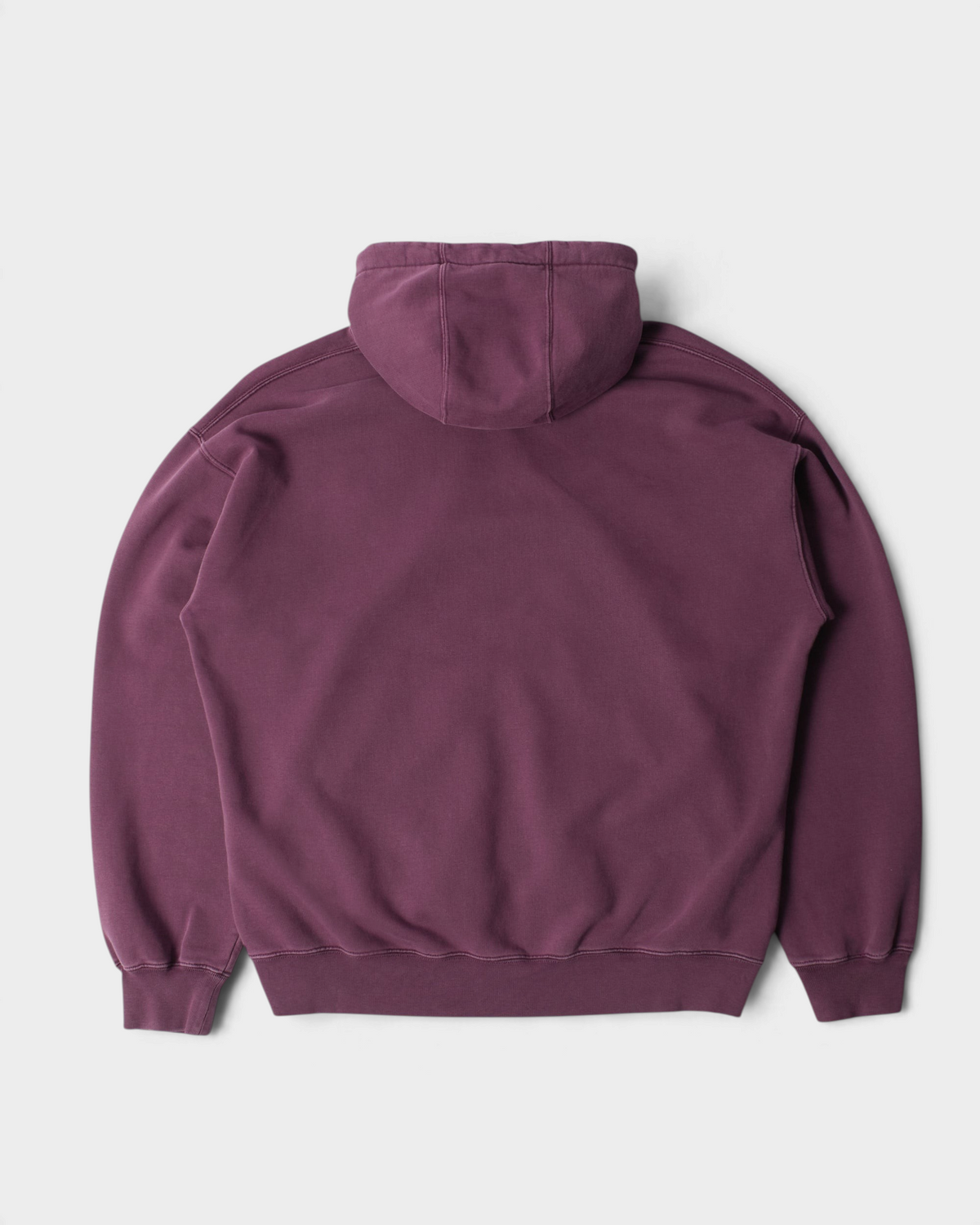 by Parra A Cross to Bear Zip Hooded Sweatshirt - Purple, back flat-lay