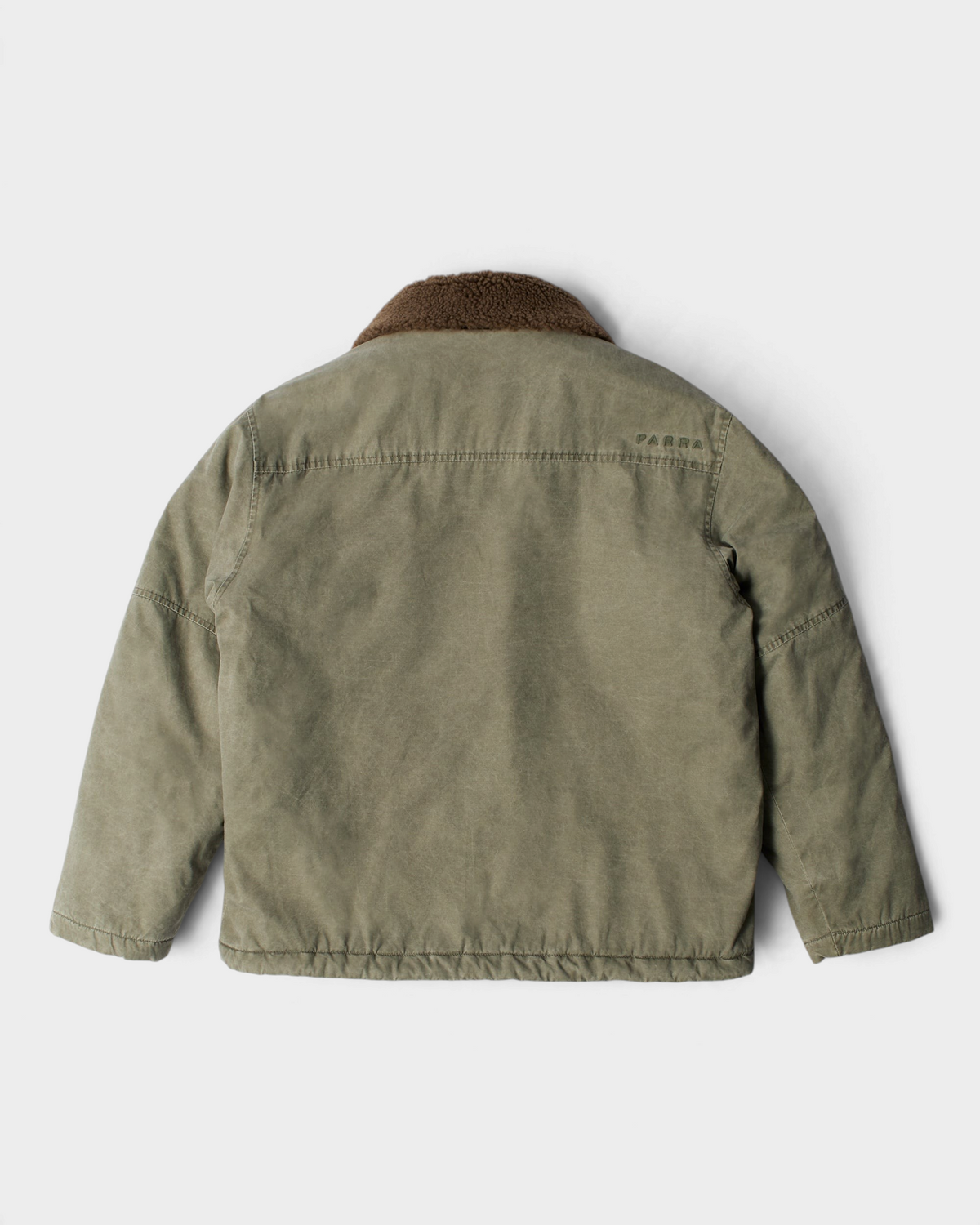 by Parra Darwin Takes Flight Jacket - Green, back flat-lay
