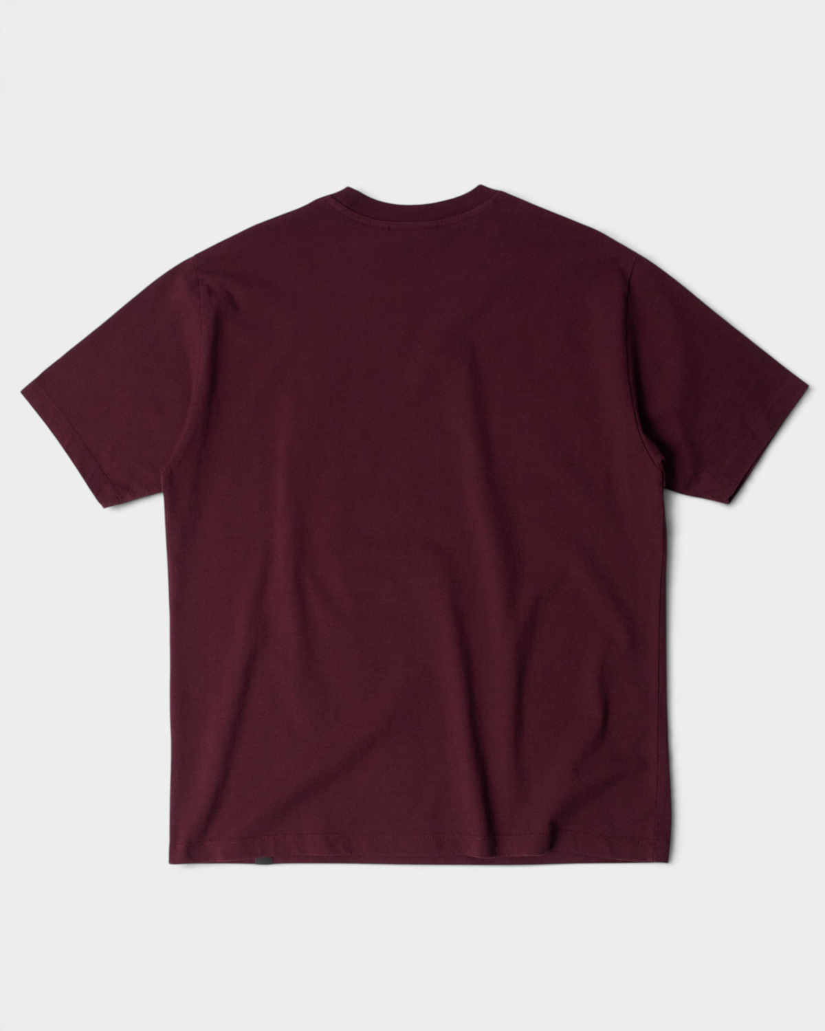 by Parra Tripped Up T-Shirt - Dark Red, back flat-lay, plain