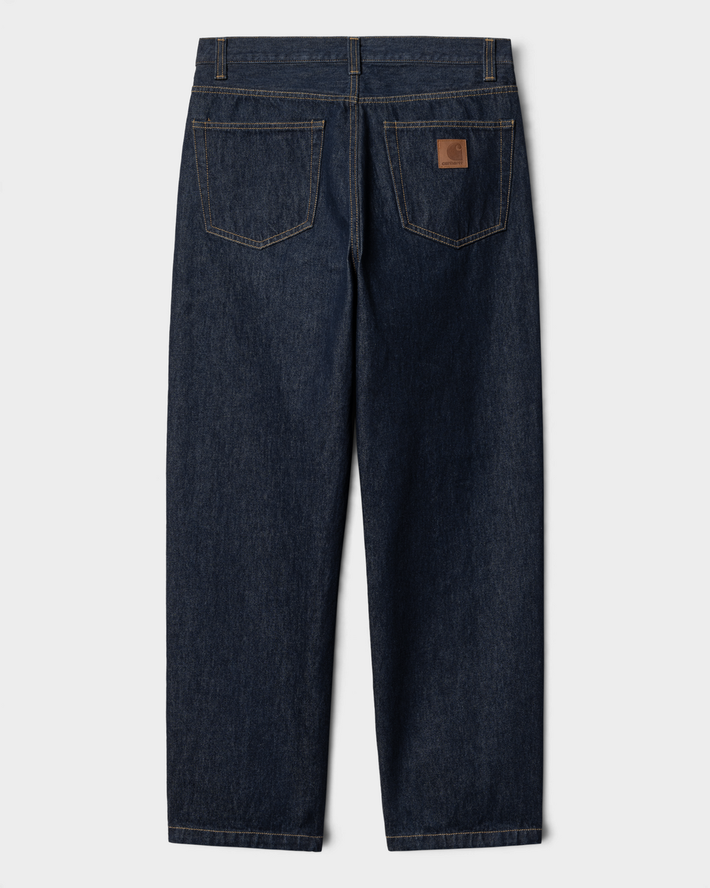 Carhartt Aaron Pants - Blue, Rinsed, front flat-lay