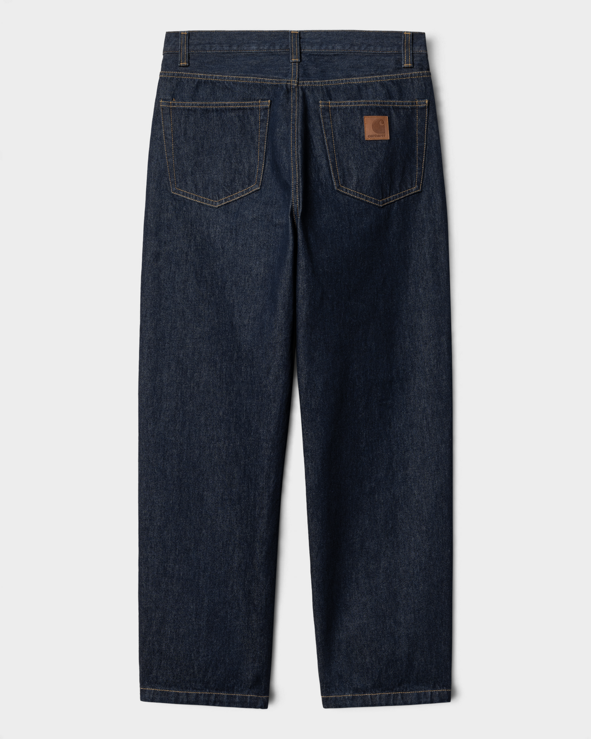 Carhartt Aaron Pants - Blue, Rinsed, front flat-lay