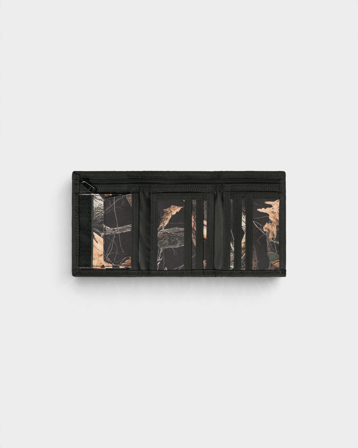 Carhartt Alec Wallet - Camo Feather Tree, Black, flat-lay, second view