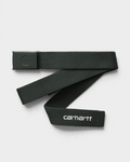 Carhartt C-Logo Belt - Raven/White, front flat-lay