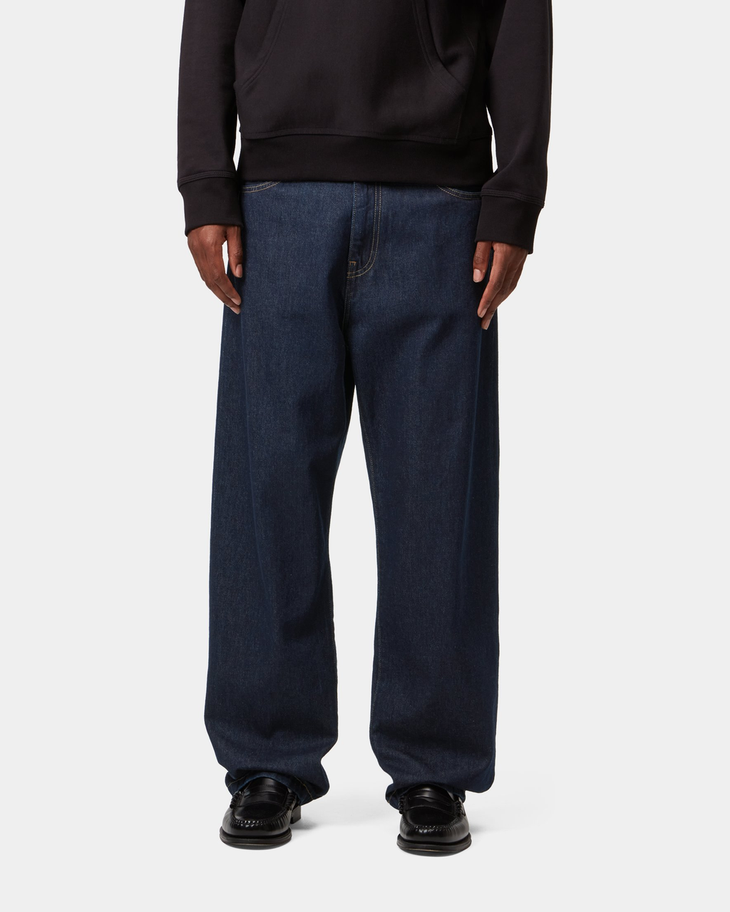 Carhartt Landon Pants - Blue, Rinsed, worn by a model