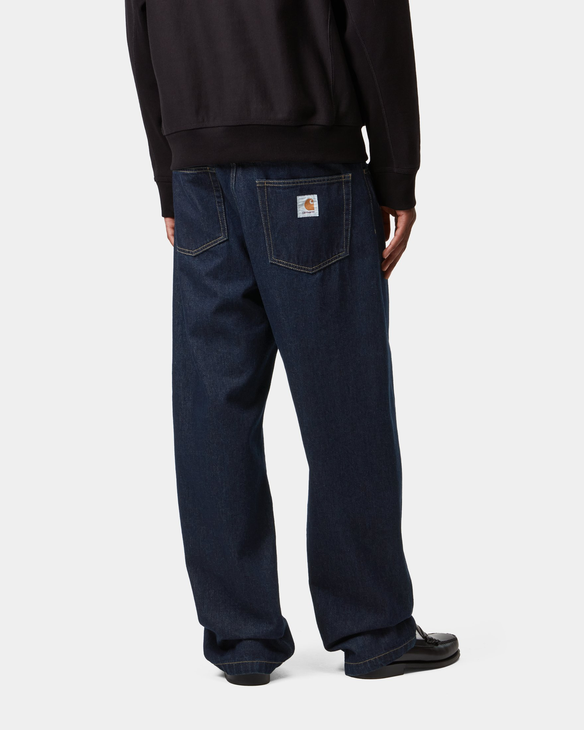Carhartt Landon Pants - Blue, Rinsed, worn by a model