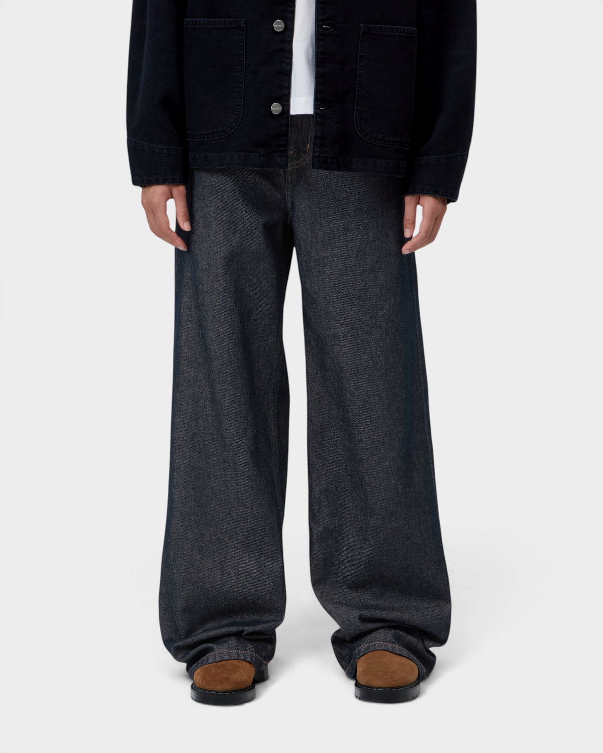 Carhartt W' Jane Pants - Blue, Rinsed, worn by a model