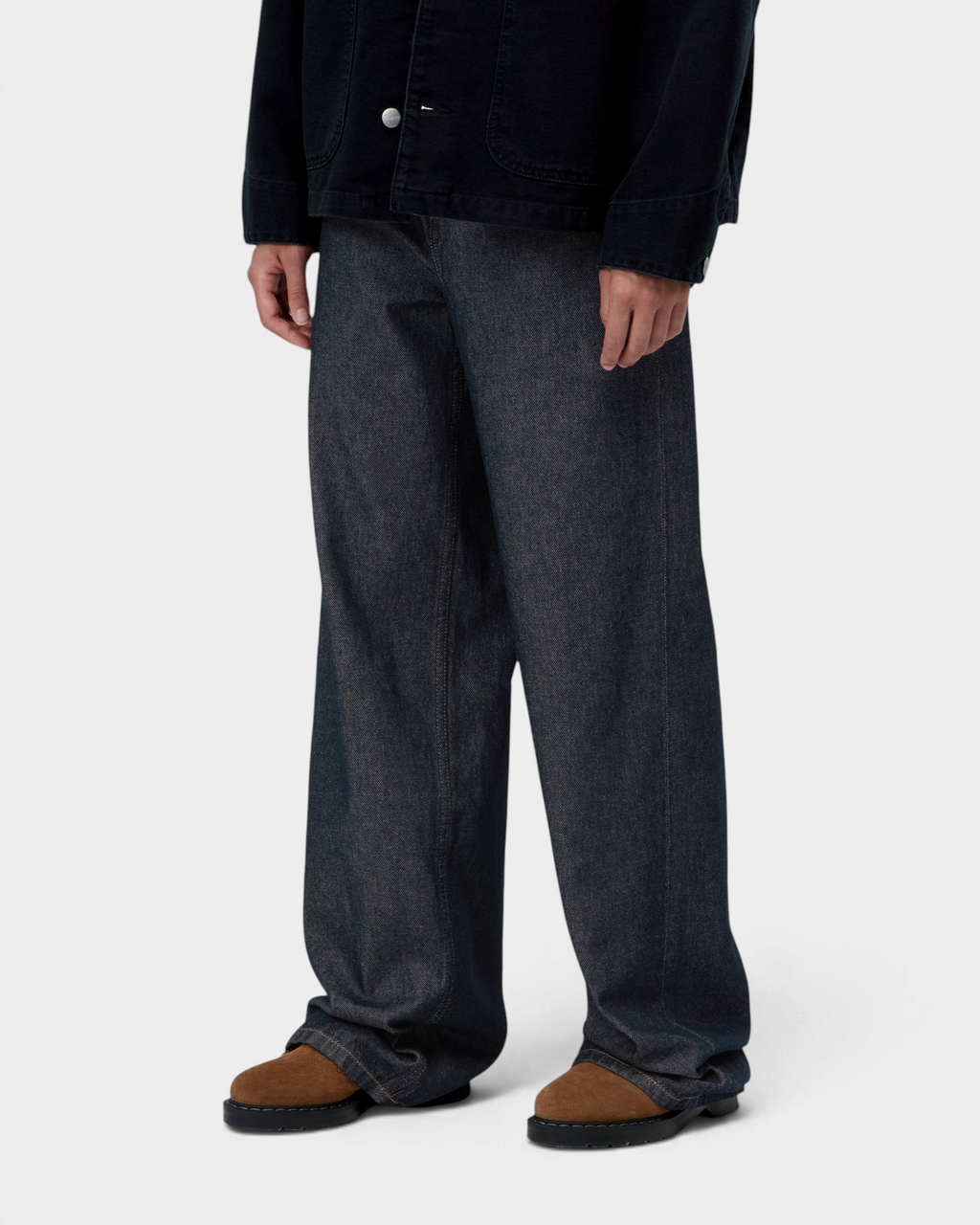 Carhartt W' Jane Pants - Blue, Rinsed, worn by a model