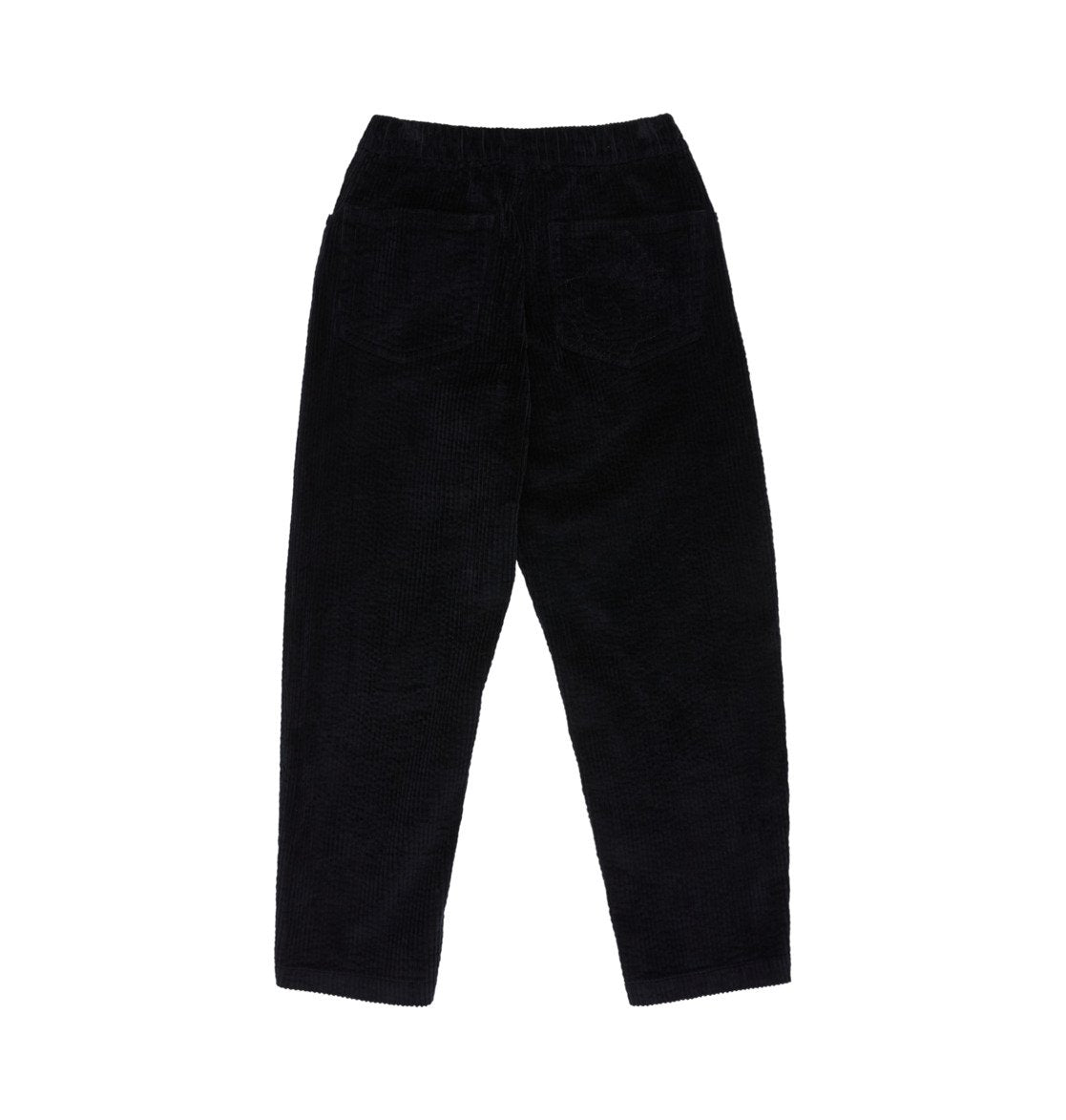 DC Barrel Cord kids trousers in black, wide-leg corduroy trousers with an elasticated waist