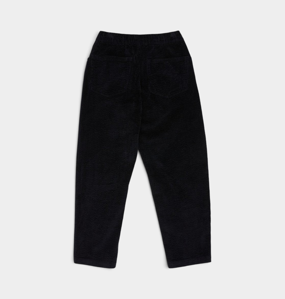 DC Barrel Cord kids trousers in black, wide-leg corduroy trousers with an elasticated waist