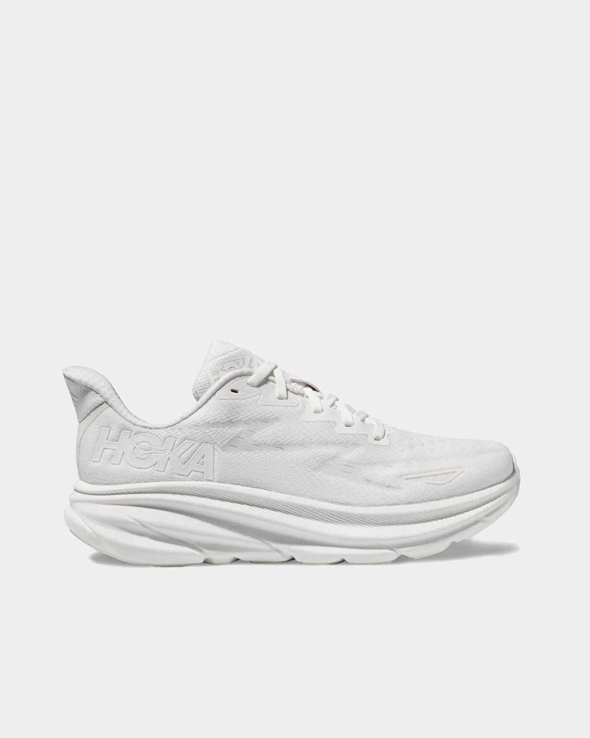 HOKA Clifton 9 Shoes - White/White