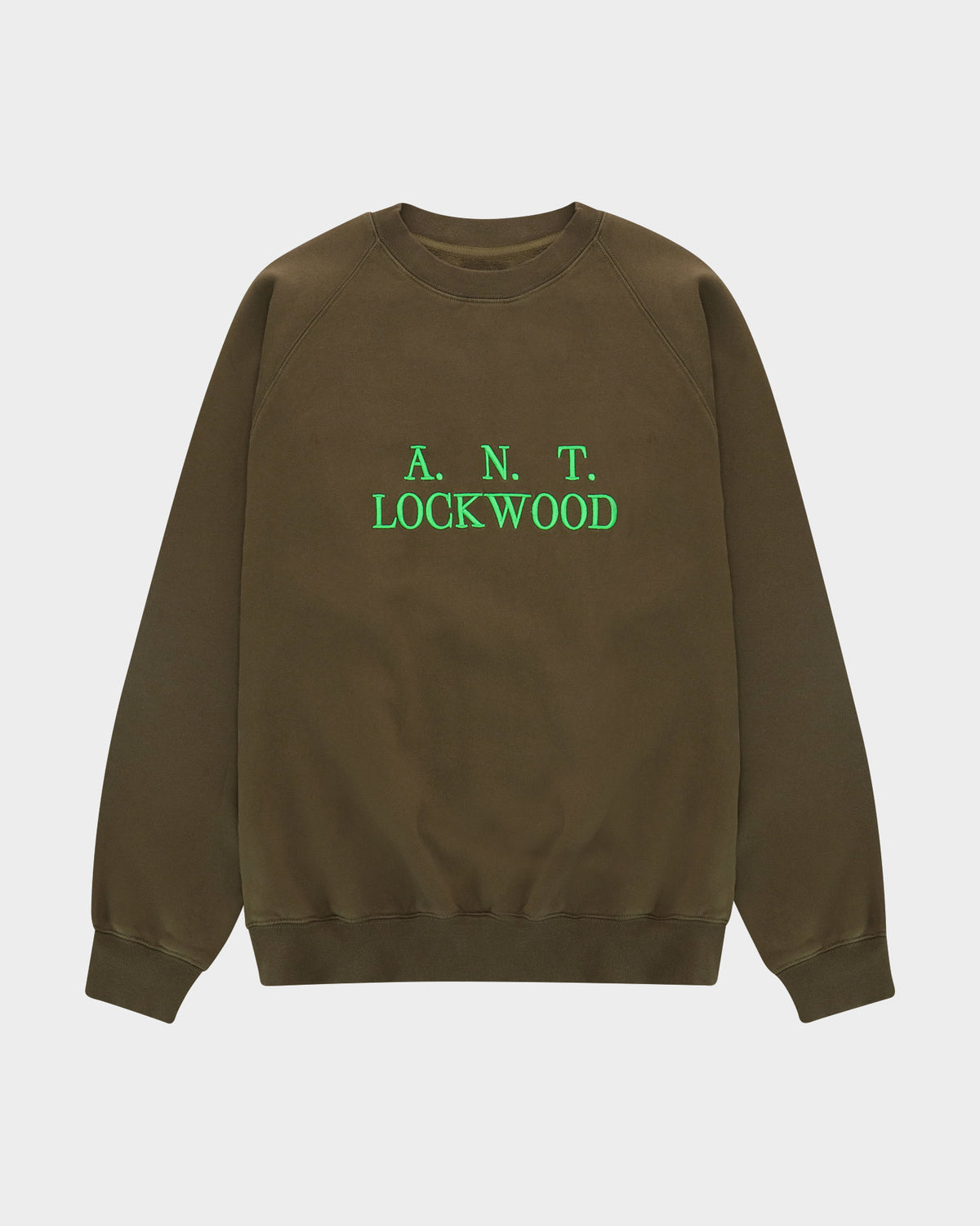 Lockwood Initials Antwerp Crewneck Sweatshirt - Army Green