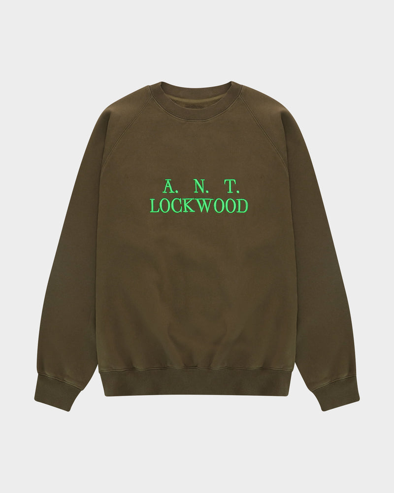 Lockwood Initials Antwerp Crewneck Sweatshirt - Army Green