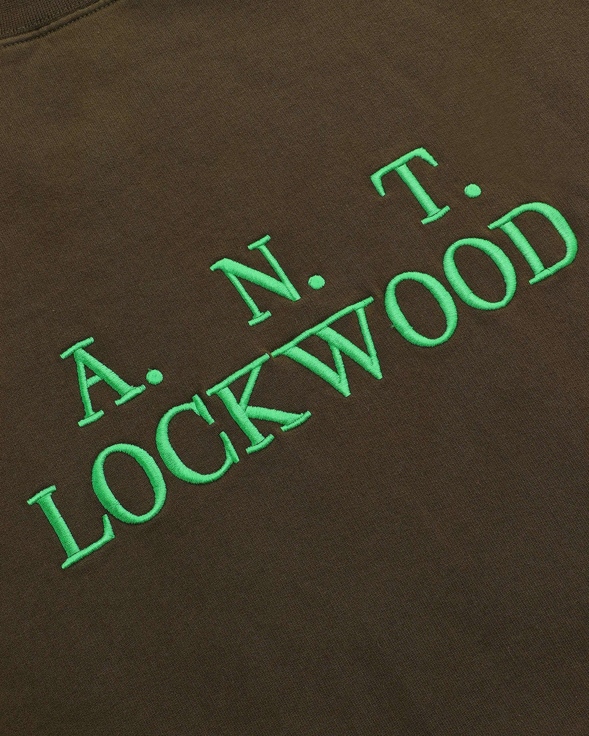 Lockwood Initials Antwerp Crewneck Sweatshirt - Army Green