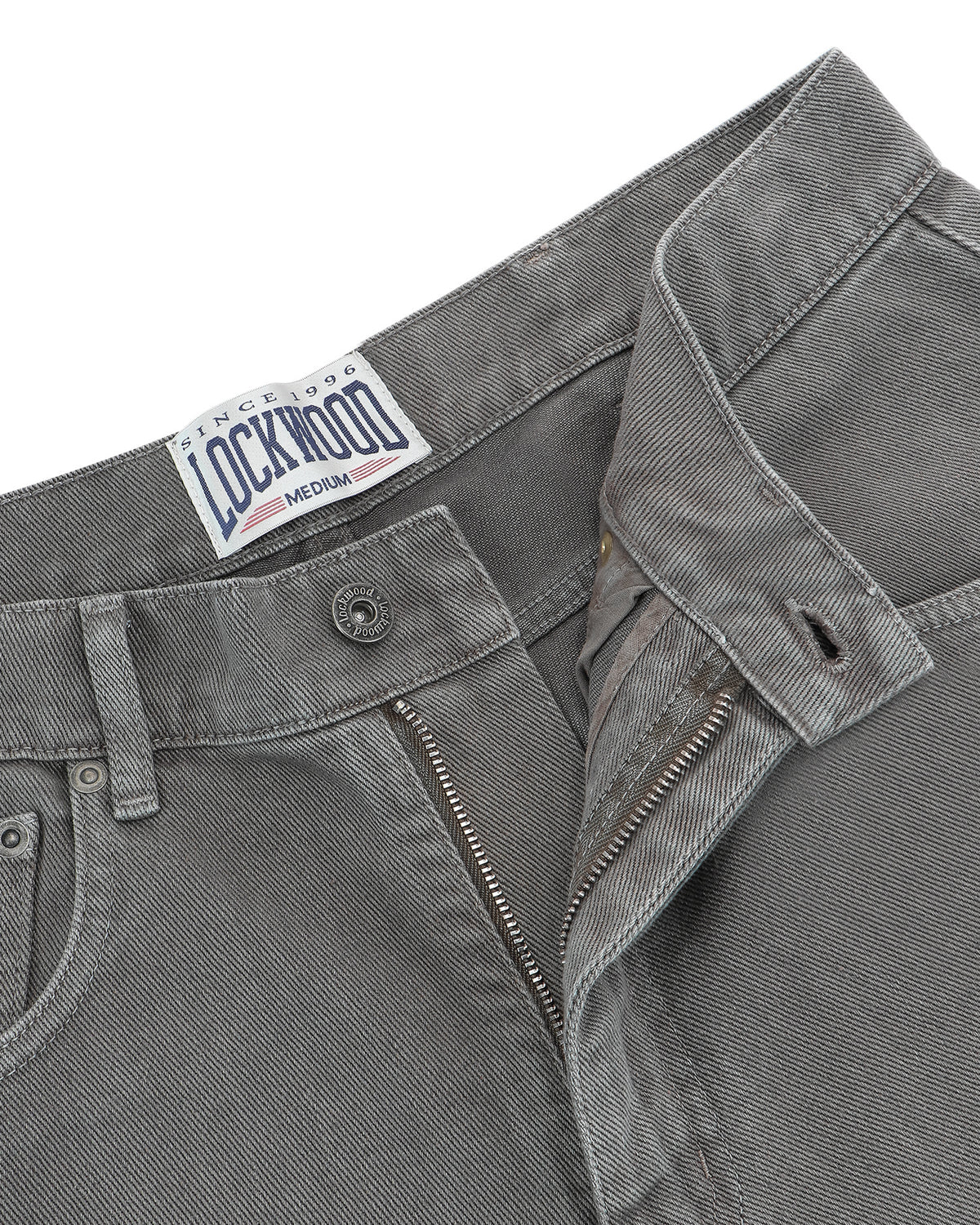 Lockwood Straight Baggy Jeans - Grey