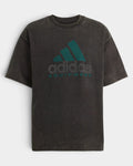 Lockwood Avenue adidas Equipment oversized cotton t-shirt in washed black with green graphic logo