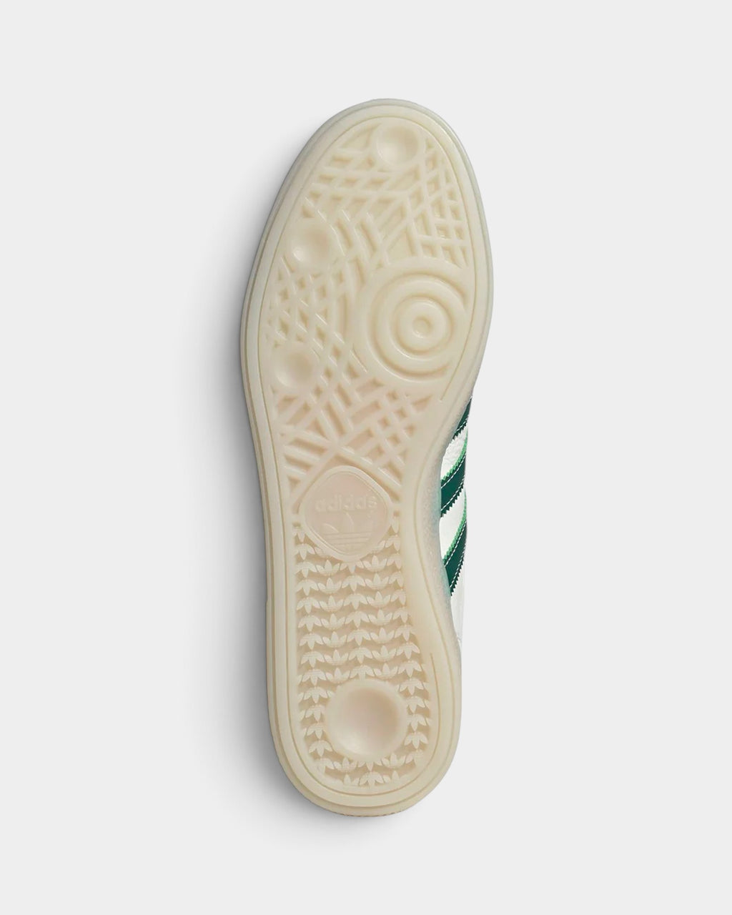 Lockwood Avenue adidas Handball Spezial sneaker showing the textured off-white rubber outsole with grip pattern