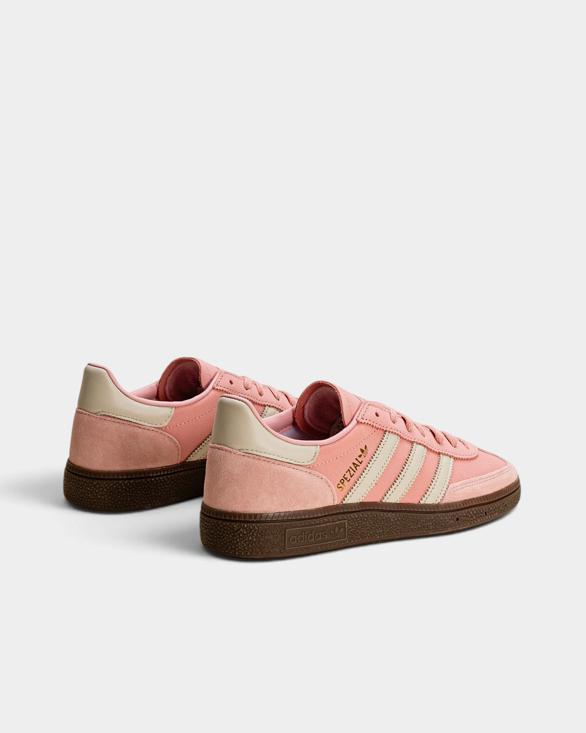 Lockwood Avenue adidas Handball Spezial W sneakers in dusty pink suede with alumina stripes and a gum rubber sole