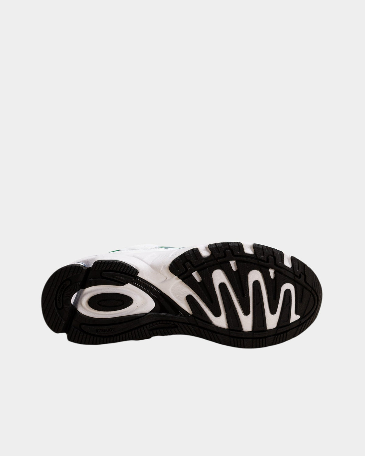 Lockwood Avenue adidas Response CL sneaker showing the black and white rubber outsole tread pattern
