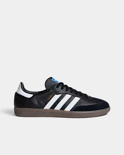 Lockwood Avenue adidas Samba OG sneakers in core black leather with white stripes and a gum rubber outsole.
