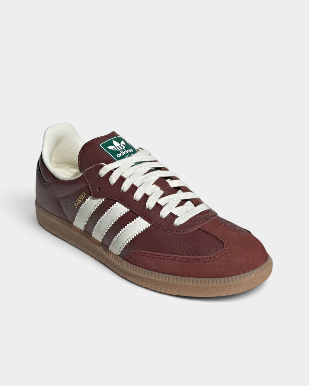 Lockwood Avenue adidas Samba OG sneakers in fox brown suede with off-white 3-Stripes and a classic gum rubber sole.
