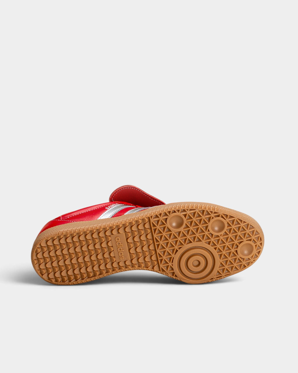 Lockwood Avenue adidas Samba LT W sneakers in Better Scarlet leather with silver accents and a gum rubber sole