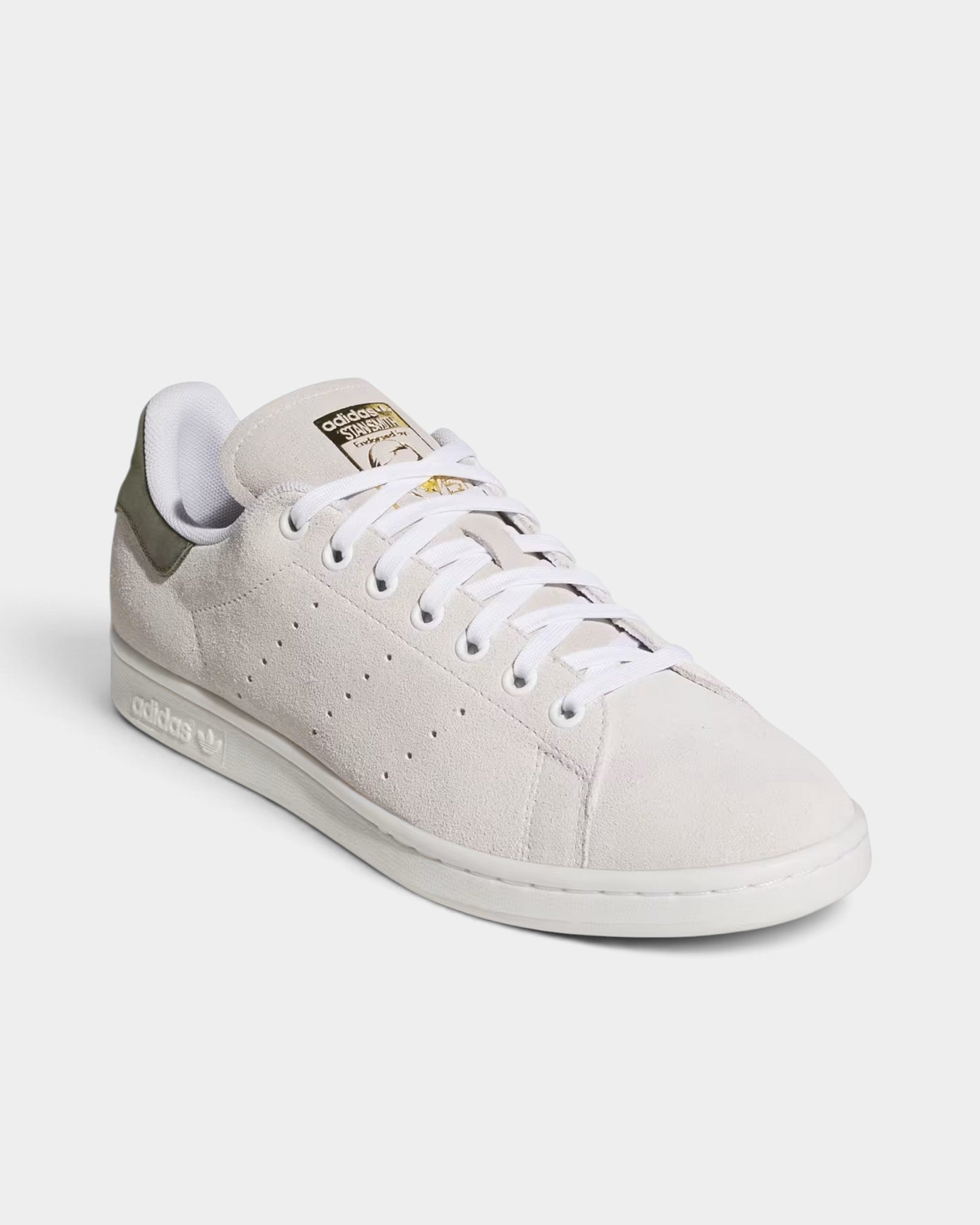 adidas Stan Smith Shoes - Crystal White/Olive Strata/Gold Metallic