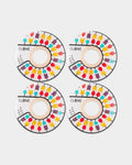 Lockwood Avenue Alien Workshop Clone DNA 53mm skateboard wheels with colorful geometric graphic design