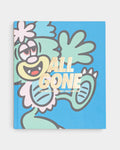 Lockwood Avenue All Gone 2022 Visty hard cover book featuring a blue cartoon character cover with gold foil lettering