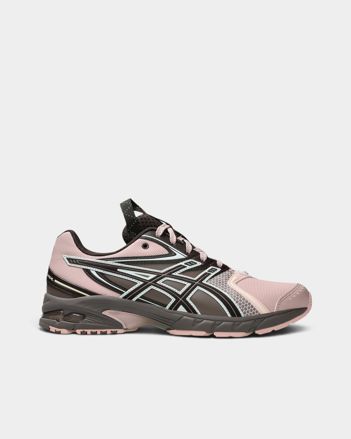 Lockwood Avenue Asics x Kiko Kostadinov UB11-S GEL-DS Trainer 14 in dusty pink and black coffee brown mesh