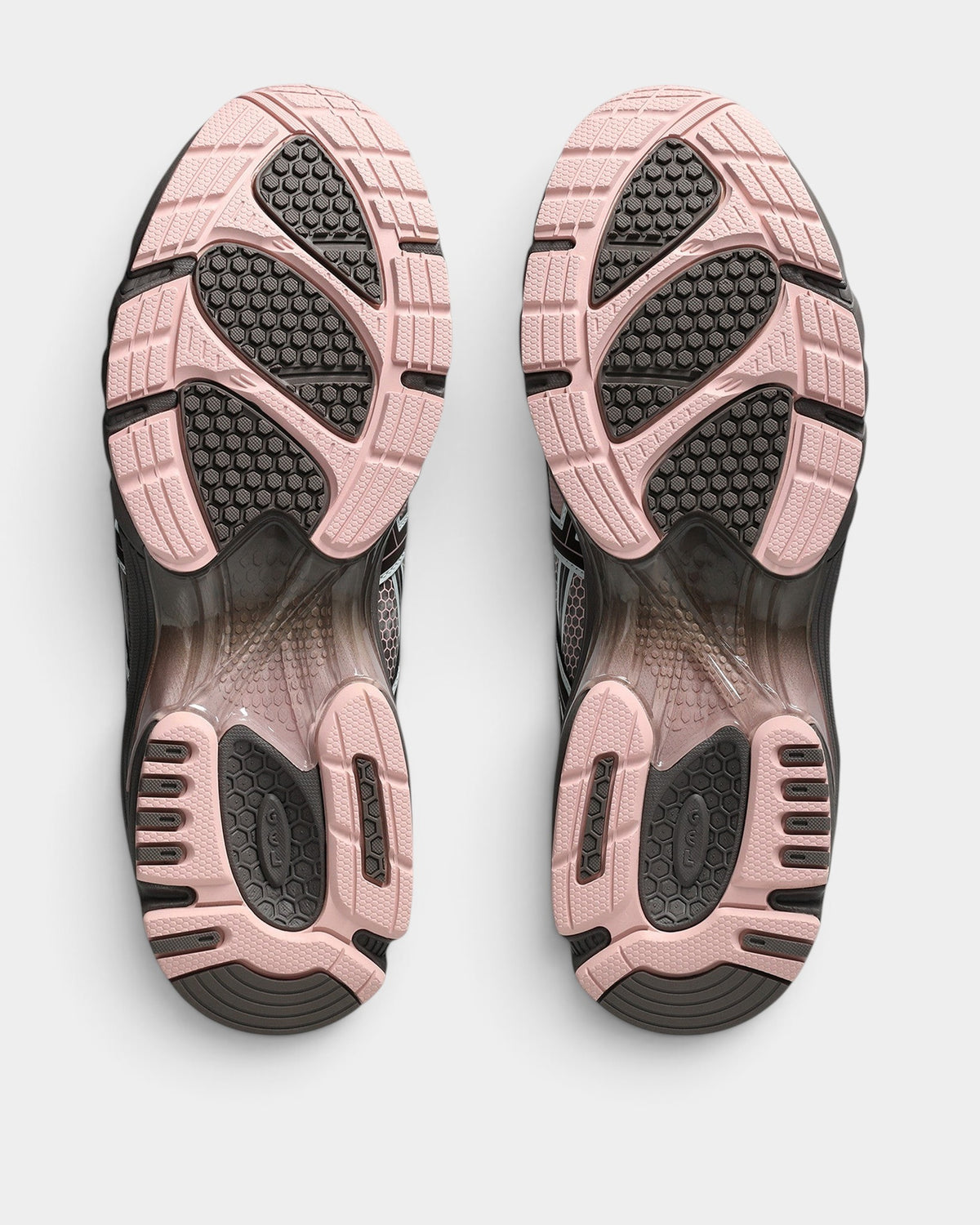 Lockwood Avenue Asics x Kiko Kostadinov UB11-S GEL-DS Trainer 14 sneakers showing pink and brown patterned outsoles