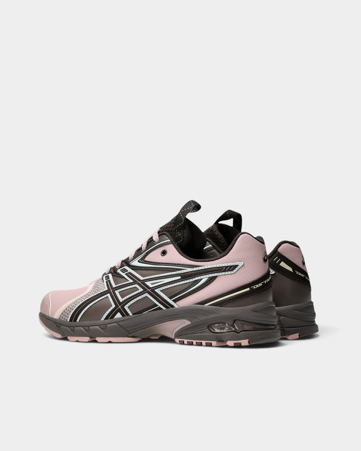 Lockwood Avenue Asics x Kiko Kostadinov UB11-S GEL-DS Trainer 14 sneakers in dusty pink, brown, and ice-blue.